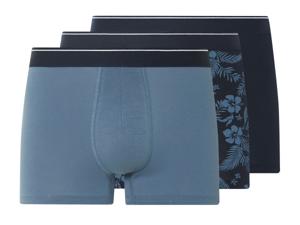LIVERGY 3 heren boxers (Donkerblauw/blauw, M)