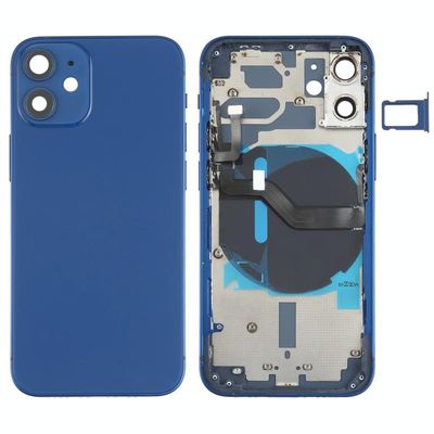 Batterij Achterkant (met Side Keys & Card Lade & Power + Volume Flex Cable & Wireless Charging Module) voor iPhone 12 Mini
