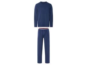 LIVERGY Heren pyjama (Marineblauw, L)