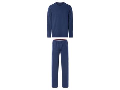 LIVERGY Heren pyjama (Marineblauw, L)
