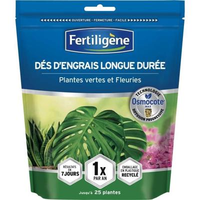 FERTILIGENE - Osmocote max duurzame meststof dobbelstenen Groene en bloeiende planten 25 dobbelstenen