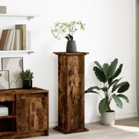 Sokkel met opbergruimte 31x30x90 cm bewerkt hout gerookt eiken