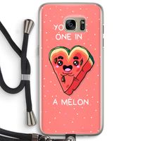 One In A Melon: Samsung Galaxy S7 Edge Transparant Hoesje met koord