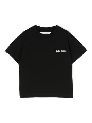 Palm Angels Kids t-shirt en coton à logo imprimé - Noir