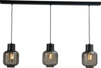 Masterlight Eetkamerlamp Lett lll 28 3-lichts met smoke glazen 2161-05-05-20-130-3 - thumbnail