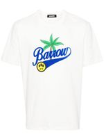 BARROW chemise en coton à imprimé graphique - Blanc