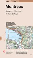 Wandelkaart - Topografische kaart 1264 Montreux | Swisstopo - thumbnail