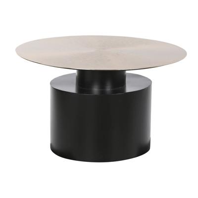 Bijzettafel DKD Home Decor 76 x 76 x 46 cm Zwart Gouden Ijzer