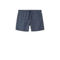 Mango Man zwemshort met all over print donkerblauw - thumbnail