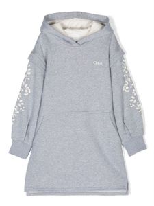 Chloé Kids robe à design brodé - Gris