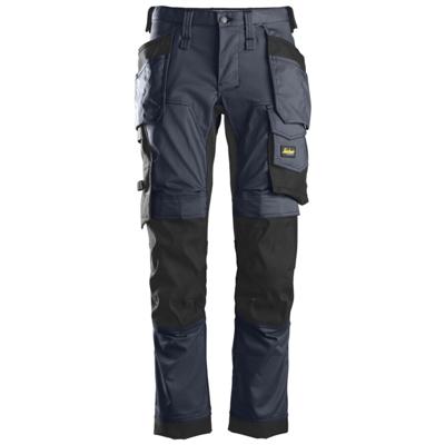 Snickers Workwear 6241 Stretch Werkbroek met holsterzakken blauw/zwart - maat 54