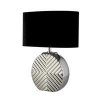 Searchlight TafellampRegen chroom met zwart - EU60804CC