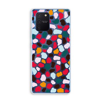 Colored Giraffe: Samsung Galaxy Note 10 Lite Transparant Hoesje