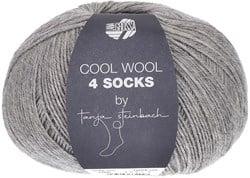 Lana Grossa Cool Wool 4 Socks Uni 7709 Lichtgrijs