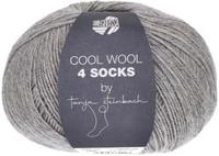 Lana Grossa Cool Wool 4 Socks Uni 7709 Lichtgrijs