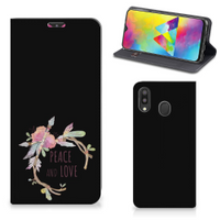 Samsung Galaxy M20 Magnet Case Boho Text - thumbnail