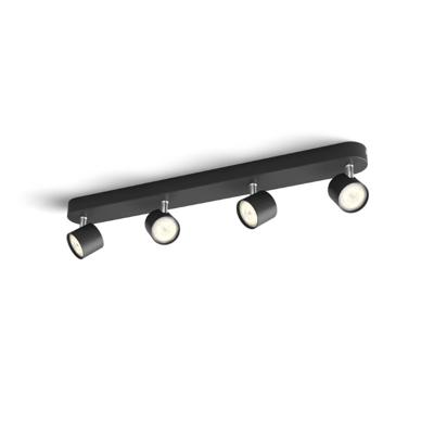 Philips Zwarte led plafondspotStar 4-lichts - 929003205401
