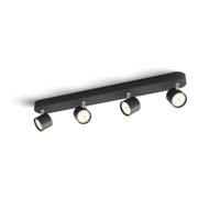 Philips Zwarte led plafondspotStar 4-lichts - 929003205401