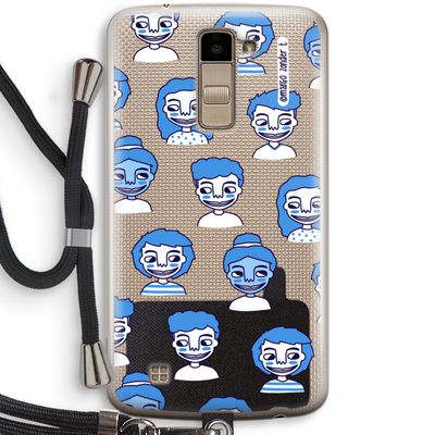Gezichtjes: LG K10 (2016) Transparant Hoesje met koord