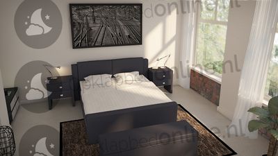 Standaard boxspring 160 x 200 cm- stofkleur 1526