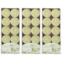 Arti Casa Geurtheelichtjes - 30x stuks - meloen - lichtgroen - was - 3,5 uur