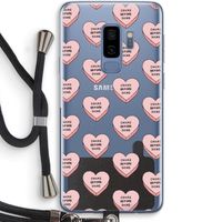 Chicks before dicks: Samsung Galaxy S9 Plus Transparant Hoesje met koord
