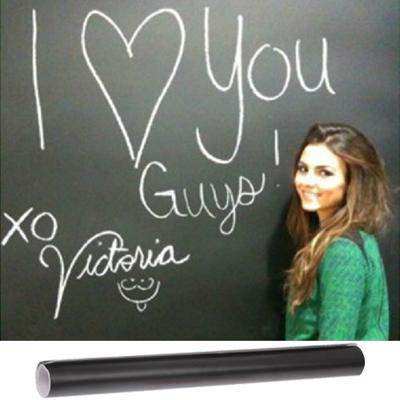 PVC Matte Blackboard Wallpaper / Graffiti Board Blackboard Wallpaper muur Sticker grootte: 200(L) x 45cm(W)(Black)
