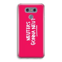 Neuters (roze): LG G6 Transparant Hoesje