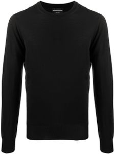 Emporio Armani pull à design texturé - Noir