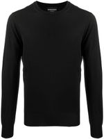 Emporio Armani pull à design texturé - Noir