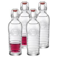 Bormioli Rocco beugelfles/weckfles - 6x - transparant - met beugeldop - 1200 ml Bormioli Rocco beugelfles/weckfles - 6x - transparant - met beugeldop - 1200 ml