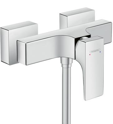 Hansgrohe Metropol ééngreeps douchemengkraan opbouw met rechte greep, chroom