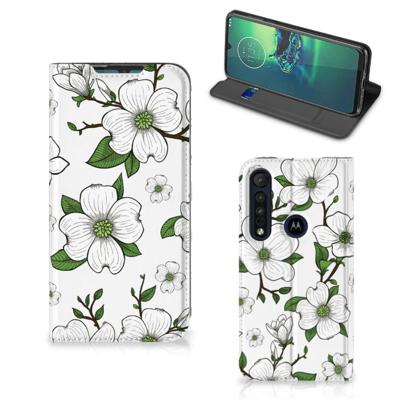 Motorola G8 Plus Smart Cover Dogwood Flowers Motorola G8 Plus Smart Cover Dogwood Flowers