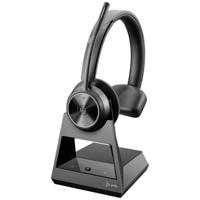HP Poly Savi 7310-M Office-DECT On Ear headset Computer DECT Mono Zwart Volumeregeling, Microfoon uitschakelbaar (mute)