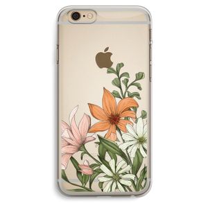 Floral bouquet: iPhone 6 Plus / 6S Plus Transparant Hoesje
