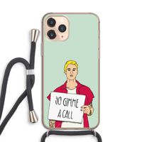 Gimme a call: iPhone 11 Pro Transparant Hoesje met koord