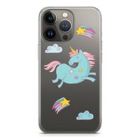 Vliegende eenhoorn: iPhone 13 Pro Transparant Hoesje