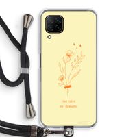 No rain no flowers: Huawei P40 Lite Transparant Hoesje met koord