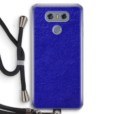 Majorelle Blue: LG G6 Transparant Hoesje met koord
