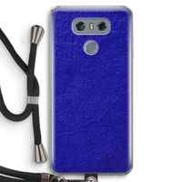 Majorelle Blue: LG G6 Transparant Hoesje met koord