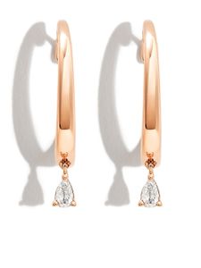 Dana Rebecca Designs boucles d'oreilles en or rose 14ct serties de diamants