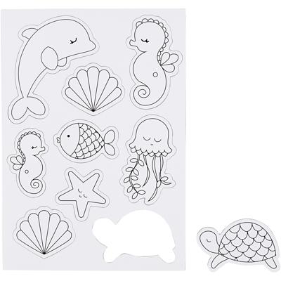 Creativ Company Magneten, zeefiguren, vel 14,85x21, 1 vel