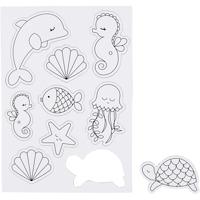 Creativ Company Magneten, zeefiguren, vel 14,85x21, 1 vel