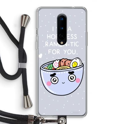 I'm A Hopeless Ramen-Tic For You: OnePlus 8 Transparant Hoesje met koord
