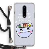 I'm A Hopeless Ramen-Tic For You: OnePlus 8 Transparant Hoesje met koord