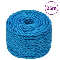VidaXL Werktouw 16 mm 25 m polypropeen blauw VidaXL Werktouw 16 mm 25 m polypropeen blauw