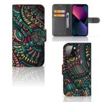 iPhone 13 Mini | Telefoon Hoesje | Aztec | Portemonnee hoesje