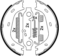 Remschoenset, parkeerrem ATE, u.a. für Mercedes-Benz