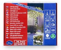 Konstsmide 3609-110 Micro-lichtketting Buiten werkt op het lichtnet Aantal lampen 20 LED Warmwit Verlichte lengte: 3.04 m