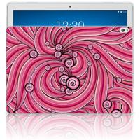 Lenovo Tab P10 Tablethoes Swirl Pink Lenovo Tab P10 Tablethoes Swirl Pink